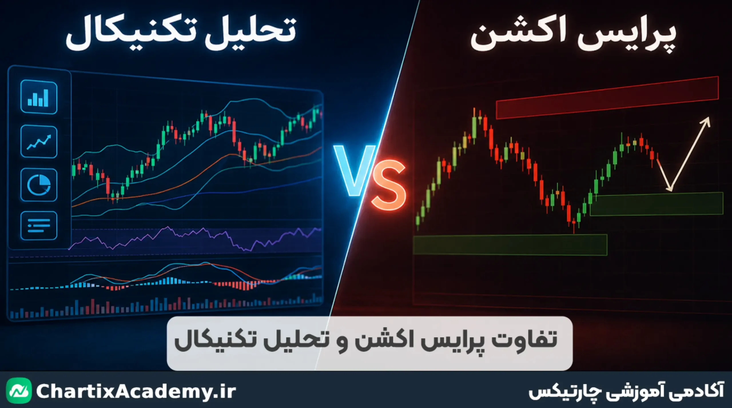 تفاوت پرایس اکشن و تحلیل تکنیکال | کدام یک بهتر است؟